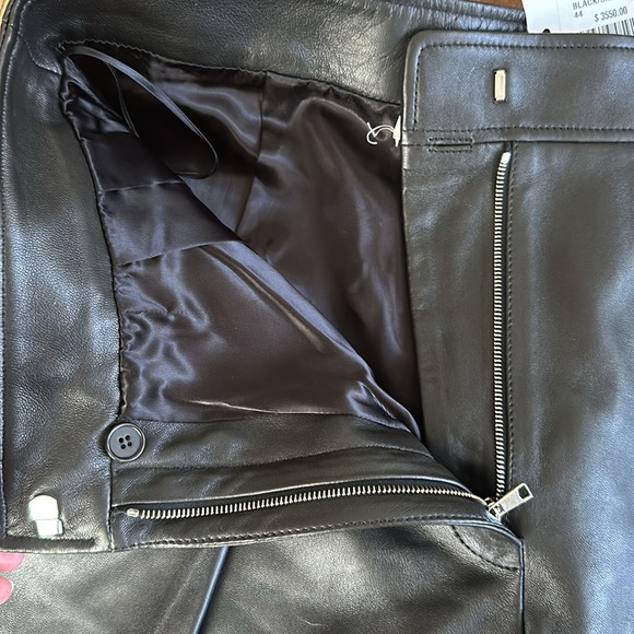 Alexander McQueen eyelet-embellished leather shorts Sz 44 **NWT** - Picture 8 of 15